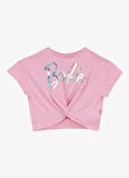 Barbie Baskılı Pembe Kız Çocuk T-Shirt BRB5SG-TST6003