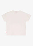 Barbie Payetli Beyaz - Lila Kız Çocuk T-Shirt BRB5SG-TST6020