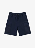 Discovery Expedition Lastikli Bel Basic Lacivert Erkek Çocuk Şort D5SB-SHT3257