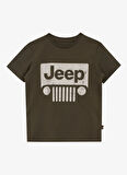 Jeep Baskılı Haki Erkek Çocuk T-Shirt J5SB-TST7751