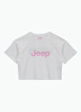 Jeep Baskılı Beyaz Kız Çocuk T-Shirt J5SG-TST7525