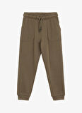 Haki Erkek Çocuk Düz Sweatpant J5SB-EA7857
