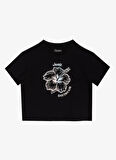 Jeep Baskılı Siyah Kız Çocuk T-Shirt J5SG-TST7517