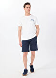 Lacivert Erkek Basic Düz Sweat Şort J5SM-SHT7252