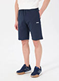 Lacivert Erkek Basic Düz Sweat Şort J5SM-SHT7252