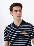 Jeep Çizgili Lacivert Erkek Polo T-Shirt J5SM-TST7317