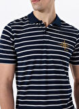 Jeep Çizgili Lacivert Erkek Polo T-Shirt J5SM-TST7317