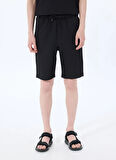 Siyah Erkek Basic Sweat Şort J5SM-SHT7271