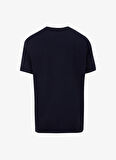 Jeep Bisiklet Yaka Baskılı Lacivert Erkek T-Shirt J5SM-TST7293