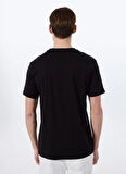 Siyah Erkek Relaxed Baskılı T-Shirt J5SM-TST7241