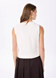 Fabrika Beyaz Kadın Yelek F5SL-YLK0028