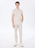Fabrika Düz Bej Erkek Polo T-Shirt F5SM-TST 2779