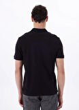 Fabrika Düz Siyah Erkek Polo T-Shirt F5SM-TST 2779