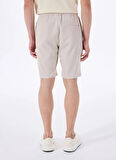 Fabrika Lastikli Bel Basic Gri Erkek Bermuda Şort F5SM-SHT 2705