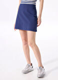 Jeep Normal Bel Lacivert Kadın Düz Mini Etek J5SL-ETK7062