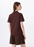 Kahve Kadın Relaxed Polo T-Shirt J5SL-TST7070