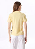 Sarı Kadın Relaxed Düz Polo T-Shirt J5SL-TST7070