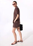 Kahverengi Kadın Relaxed Ceket F5SL-CKT0368