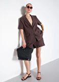 Kahverengi Kadın Relaxed Ceket F5SL-CKT0368