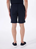 Fabrika Bağlamalı Bel Basic Lacivert Erkek Bermuda Şort F5SM-SHT 2470
