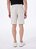 Fabrika Comfort Normal Bel Regular Fit Bej Erkek Bermuda Şort FC5SM-SHT 2538