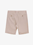 Fabrika Normal Bel Basic Bej Erkek Bermuda Şort F5SM-SHT 2771