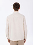 Fabrika Basic Gömlek Yaka Düz Bej Erkek Gömlek F5SM-GML 2300