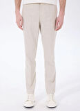 Bej Erkek Basic Çizgili Chino Pantolon F5SM-PNT 2303