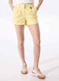 Jeep Yüksek Bel Standart Sarı Kadın Şort J5SL-SHT7187