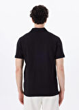 Discovery Expedition D5SM-TST3807 Siyah Relaxed Düz Erkek Polo T-Shirt