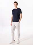 Lacivert Erkek Basic %100 Pamuk T-Shirt F5SM-TST 2738