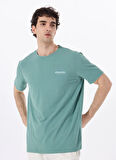 Discovery Expedition D5SM-TST3883 Açık Haki Bisiklet Yaka Relaxed Düz Erkek T-Shirt
