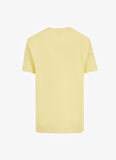 D5SM-TST3987 Sarı Bisiklet Yaka Relaxed Baskılı Erkek T-Shirt