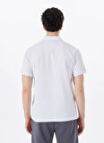 Discovery Expedition D5SM-TST3807 Beyaz Relaxed Düz Erkek Polo T-Shirt