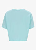 Discovery Expedition D5SL-TST3642 Mint Bisiklet Yaka Crop Baskılı Kadın T-Shirt