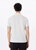 Discovery Expedition D5SM-TST3718 Beyaz Relaxed Düz Erkek Polo T-Shirt