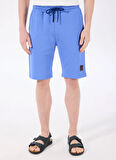 Discovery Expedition D4SM-SHT3221 Mavi Standart  Erkek Sweat Şort