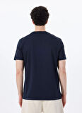 Discovery Expedition D5SM-TST3876 Lacivert Bisiklet Yaka Relaxed Baskılı Erkek T-Shirt