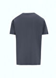 Discovery Expedition D5SM-TST3706 Antrasit Bisiklet Yaka Relaxed Baskılı Erkek T-Shirt