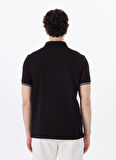 Discovery Expedition D5SM-TST3718 Siyah Relaxed Düz Erkek Polo T-Shirt