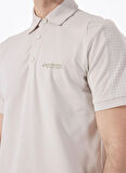 Discovery Expedition D5SM-TST3713 Taş Relaxed Düz Erkek Polo T-Shirt