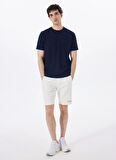 Discovery Expedition D5SM-TST3843 Lacivert Bisiklet Yaka Relaxed Düz Erkek T-Shirt