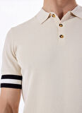 Fabrika Comfort Polo Yaka Regular Fit Jakarlı Bej Erkek Kazak FC5SM-KZK 2567