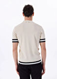 Fabrika Comfort Polo Yaka Regular Fit Jakarlı Bej Erkek Kazak FC5SM-KZK 2567