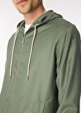 Tombolini Kapüşon Yaka Yeşil Erkek Sweatshırt SBM6.ILCQ.U300