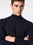 Tombolini Yarım Balıkçı Yaka Slim Fit Lacivert Erkek Kazak WM19.ZMG9.U780