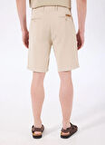 Bej Erkek Relaxed Baskılı Şort D5SM-SHT3829