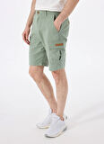 Discovery Expedition D5SM-SHT3827 Açık Haki Normal Bel Relaxed Düz Erkek Şort