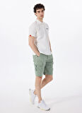 Discovery Expedition D5SM-SHT3827 Açık Haki Normal Bel Relaxed Düz Erkek Şort