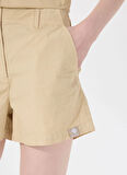 Discovery Expedition D5SL-SHT3626 Bej Normal Bel Relaxed Düz Kadın Şort